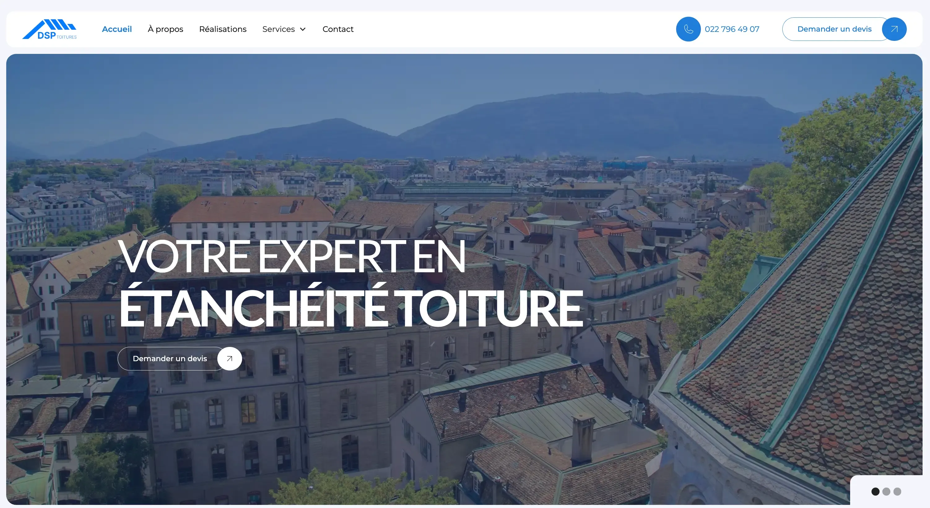 www.dsptoitures.ch — screenshot