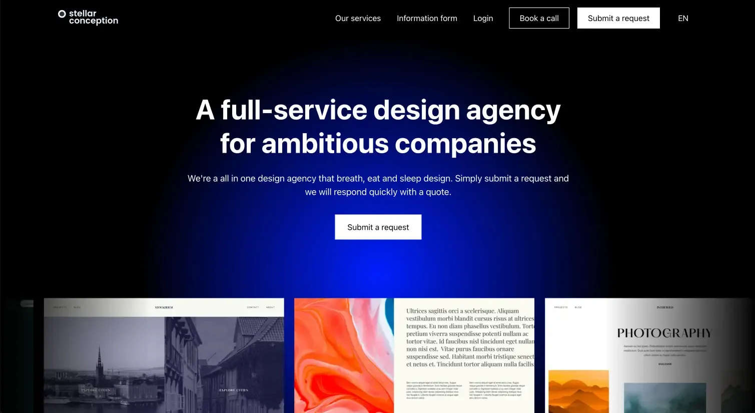 www.stellarconception.com — screenshot